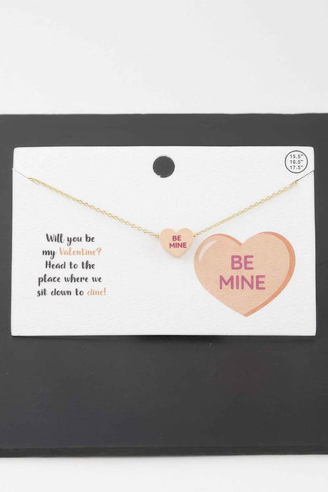 Be Mine Heart Pendant Necklace