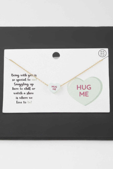 Hug Me Heart Pendant Necklace