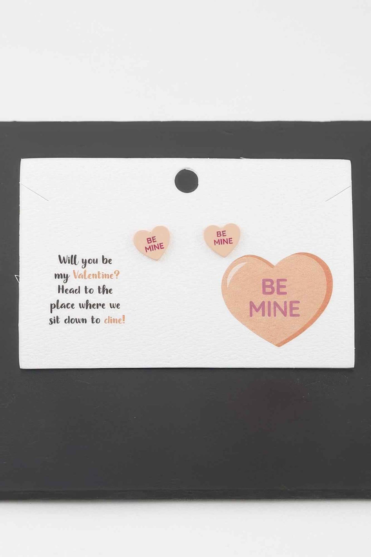 Be Mine Heart Stud Earrings