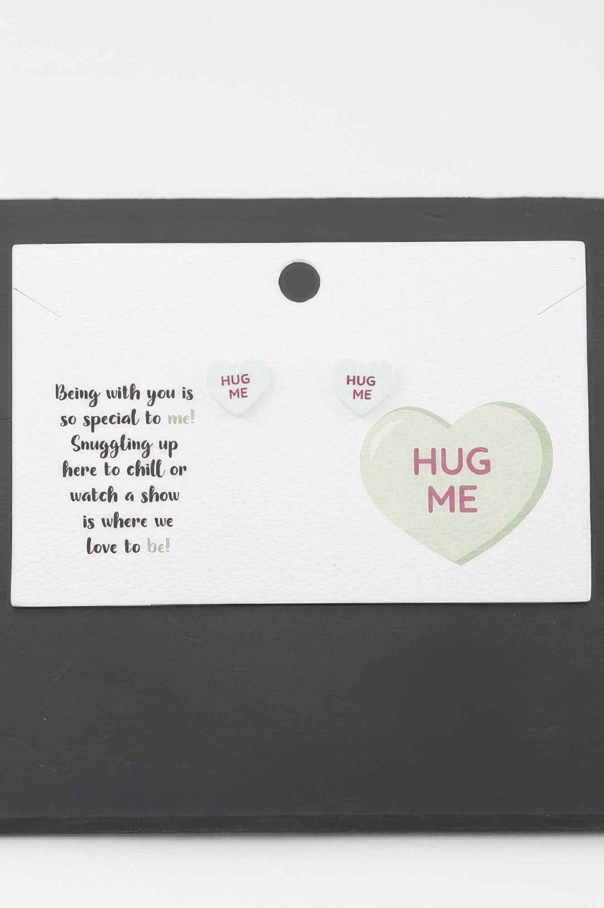 Hug Me Heart Stud Earrings