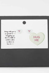 Hug Me Heart Stud Earrings