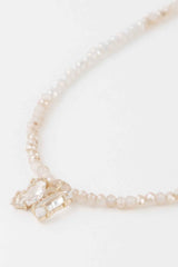 Crystal Butterfly Beaded Necklace