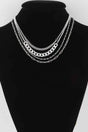 Multi Curb Mariner Chain Necklace