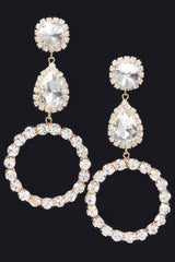 Rhinestone Dangle Earring