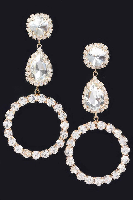 Rhinestone Dangle Earring