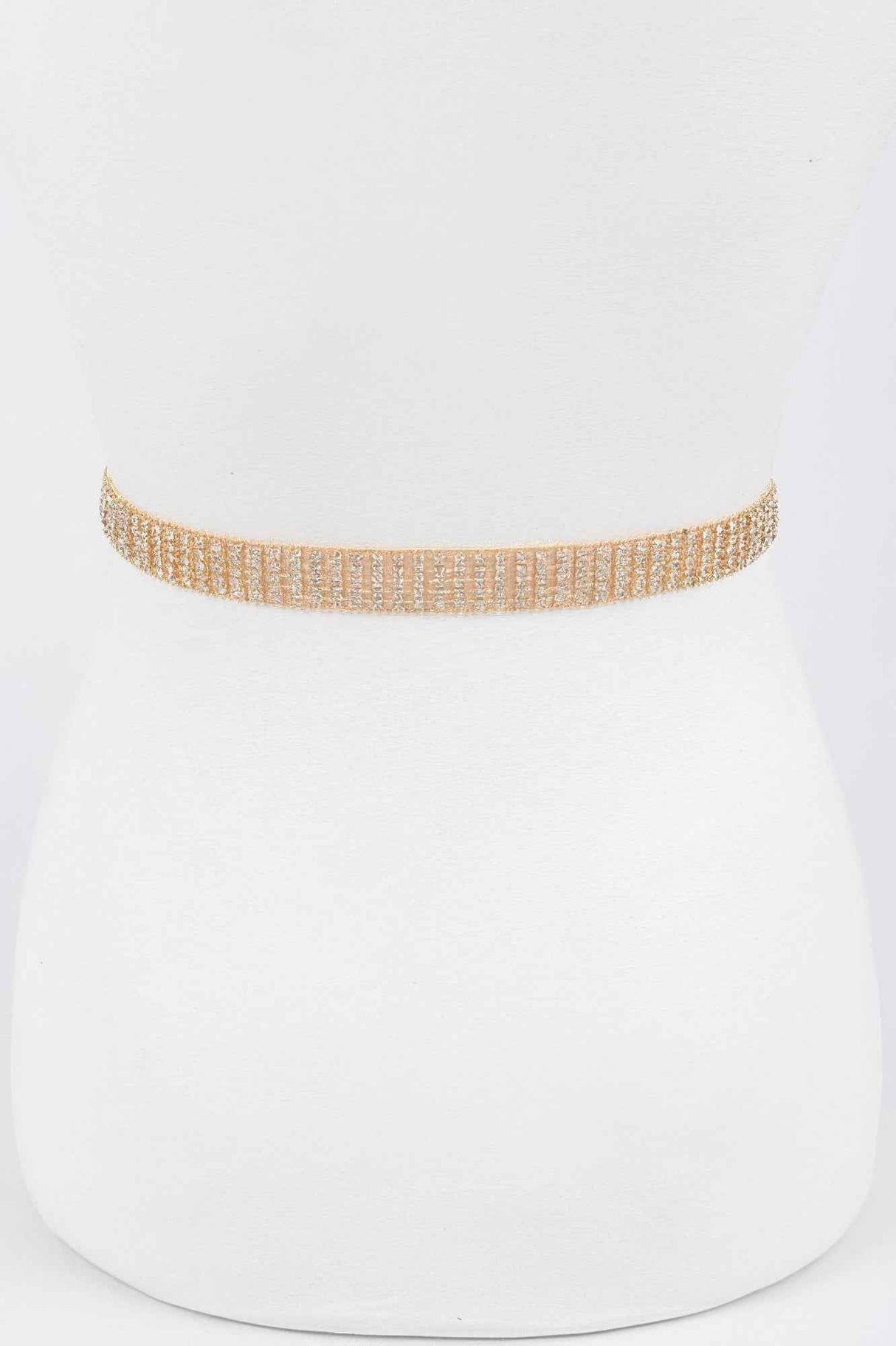 Heart Shape Buckle Rhinestone Belt