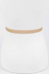 Heart Shape Buckle Rhinestone Belt