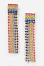 Rainbow Rhinestones Drop Earrings