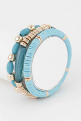 Triple Layered Bead Bracelet