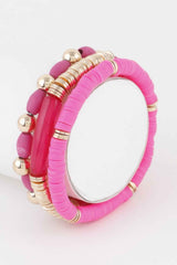 Triple Layered Bead Bracelet