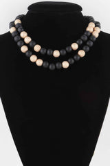 Two Toned Bead Necklace