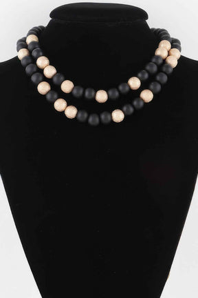 Two Toned Bead Necklace