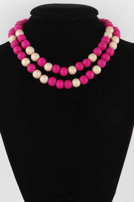 Two Toned Bead Necklace