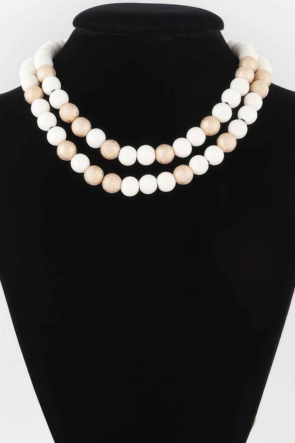 Two Toned Bead Necklace