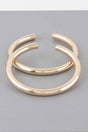 Wide Shiny Hoop Earrings