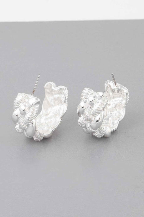 Braided Twist Hoop Earrings