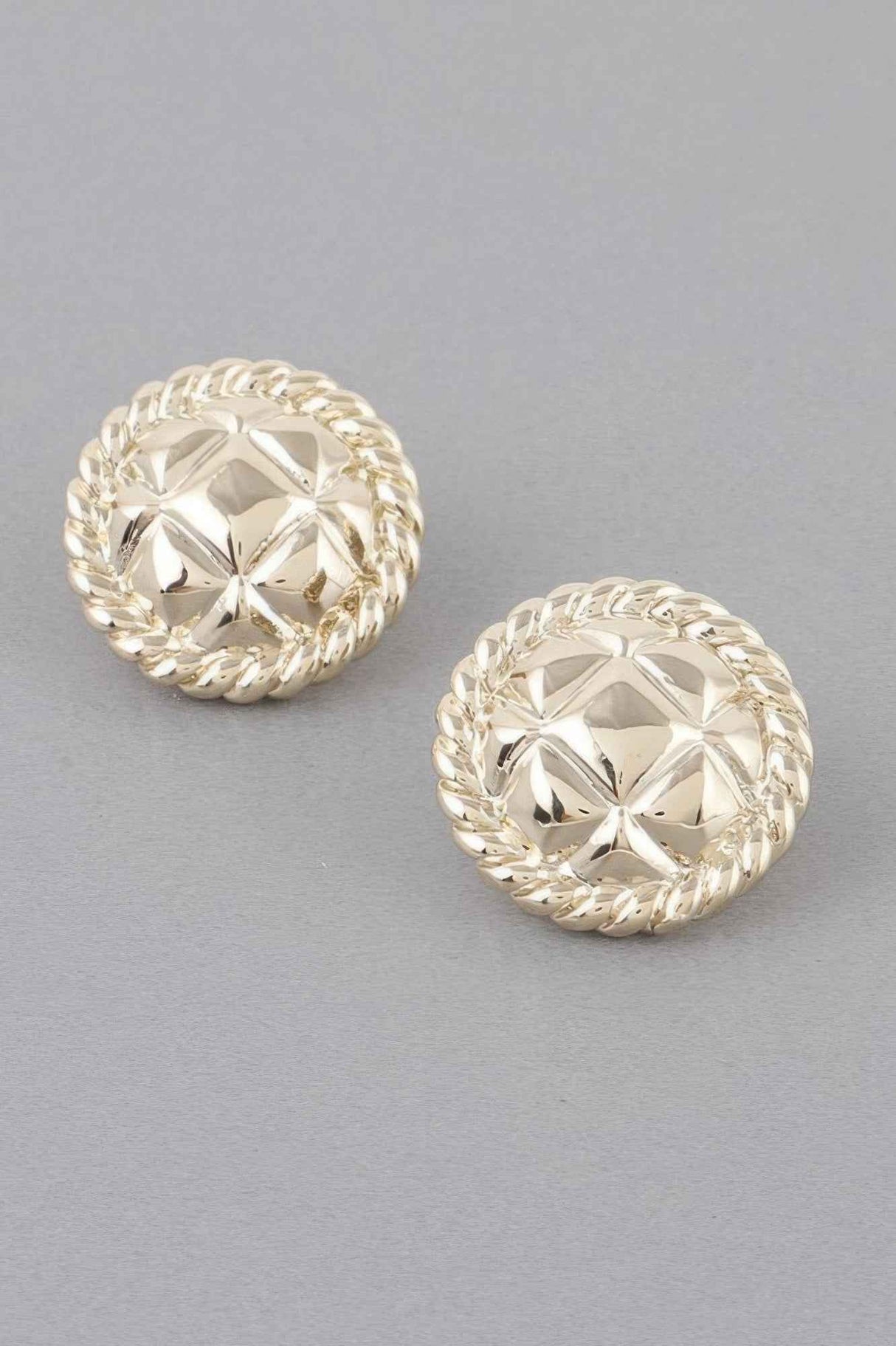 Quilted Twist Stud Earrings