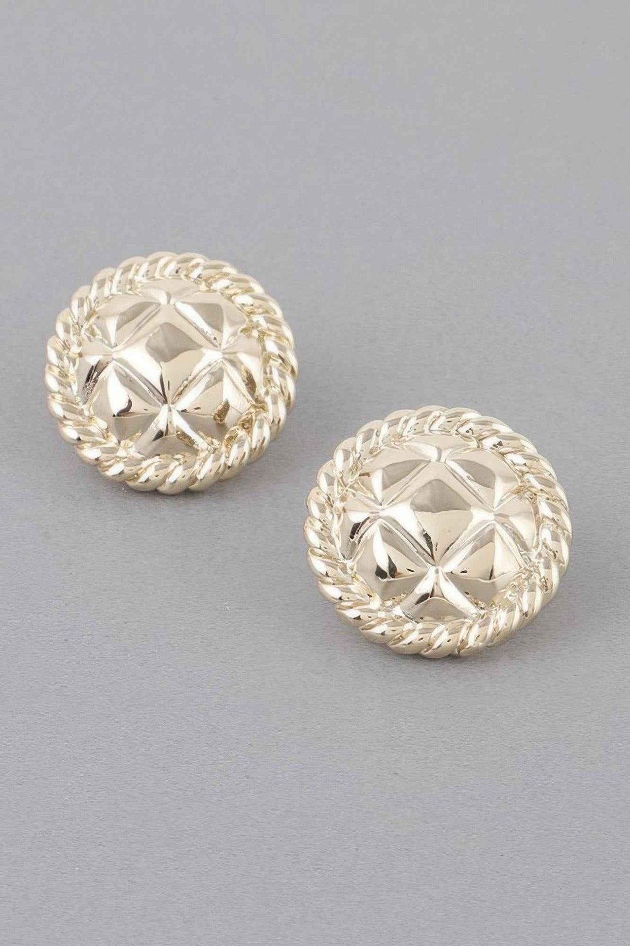 Quilted Twist Stud Earrings