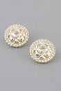 Quilted Twist Stud Earrings
