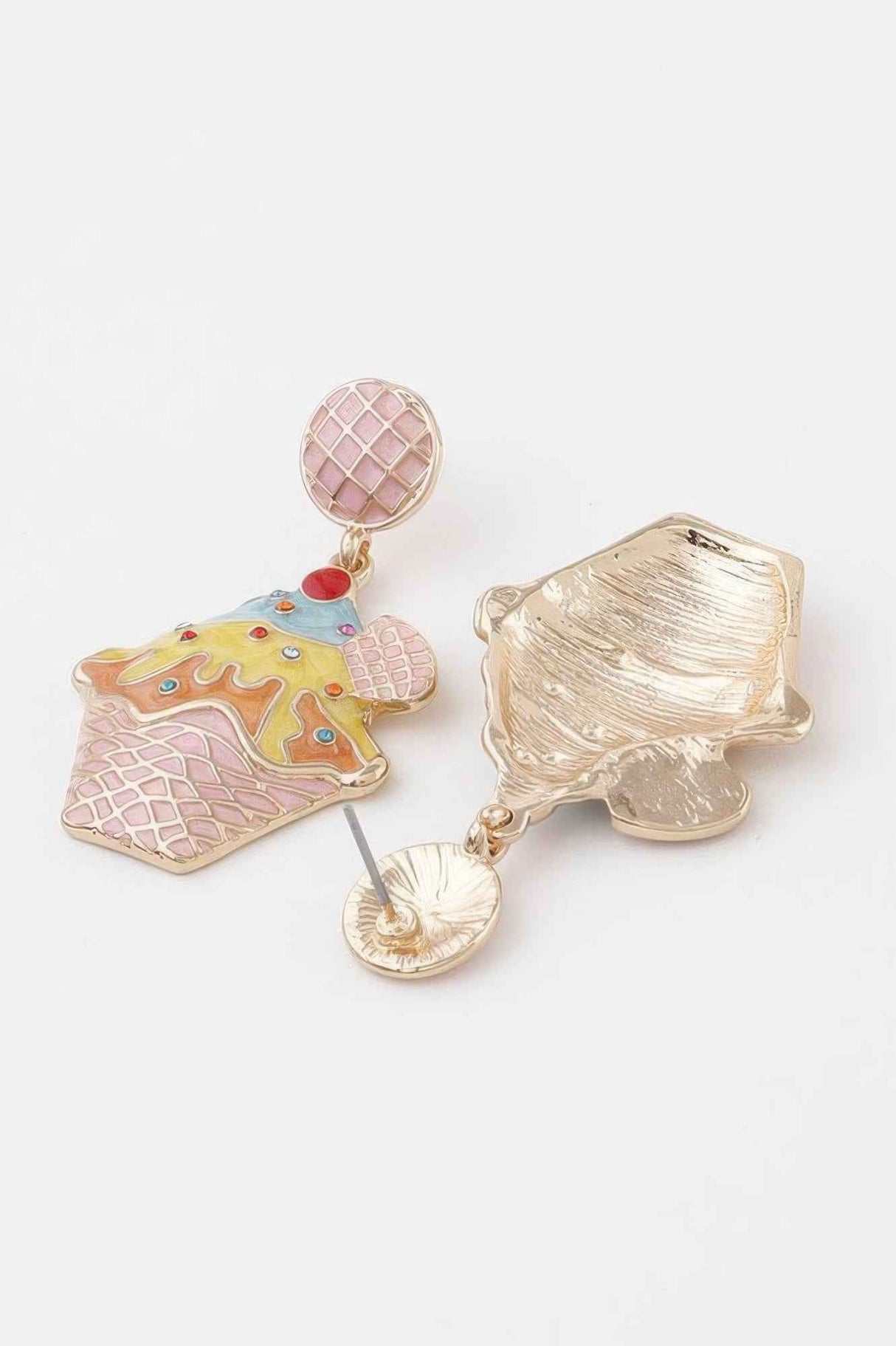 Waffle Sundae Drop Earrings