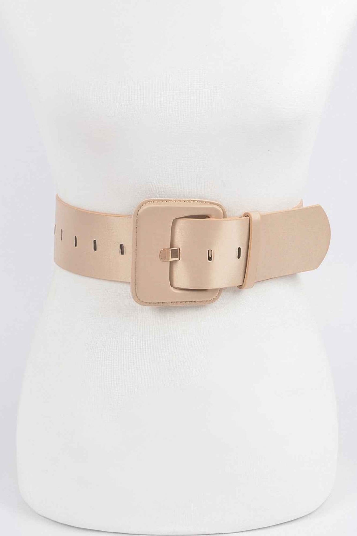 Micro Suede Wide Buckle Belt
