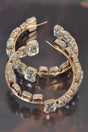 Stone Hoop Earring