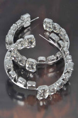 Stone Hoop Earring