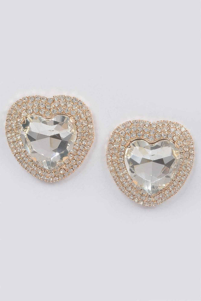 Rhinestone Stud Earring