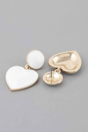 Twisted Heart Drop Earrings
