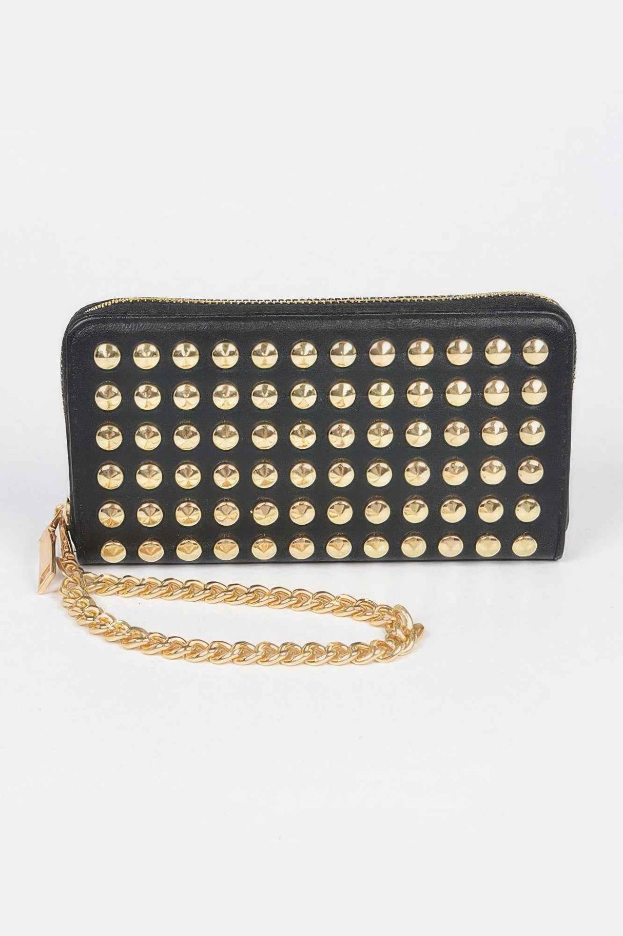 Studded Wallet With Chain
