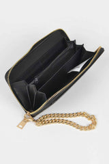 Studded Wallet With Chain