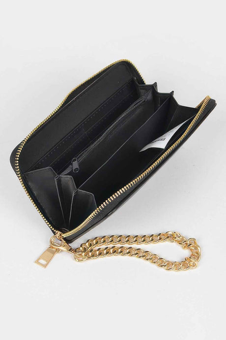 Studded Wallet With Chain