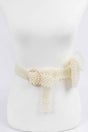 Handmade Faux Pearl Belt Bag