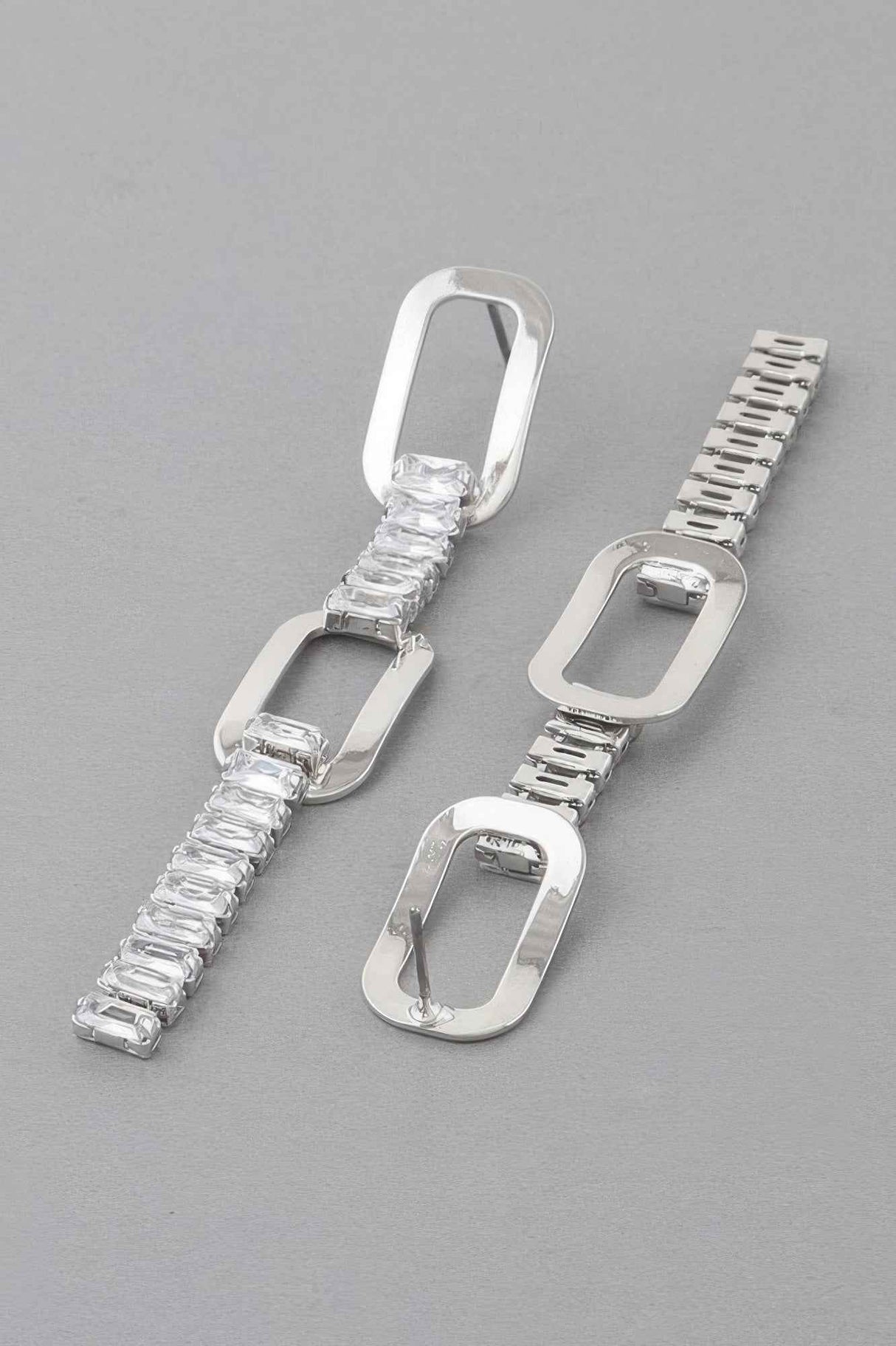 Crystal Chain Drop Earrings