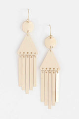 Geometric Bar Drop Earrings