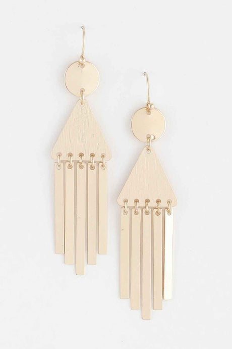Geometric Bar Drop Earrings