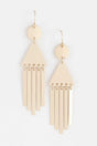 Geometric Bar Drop Earrings