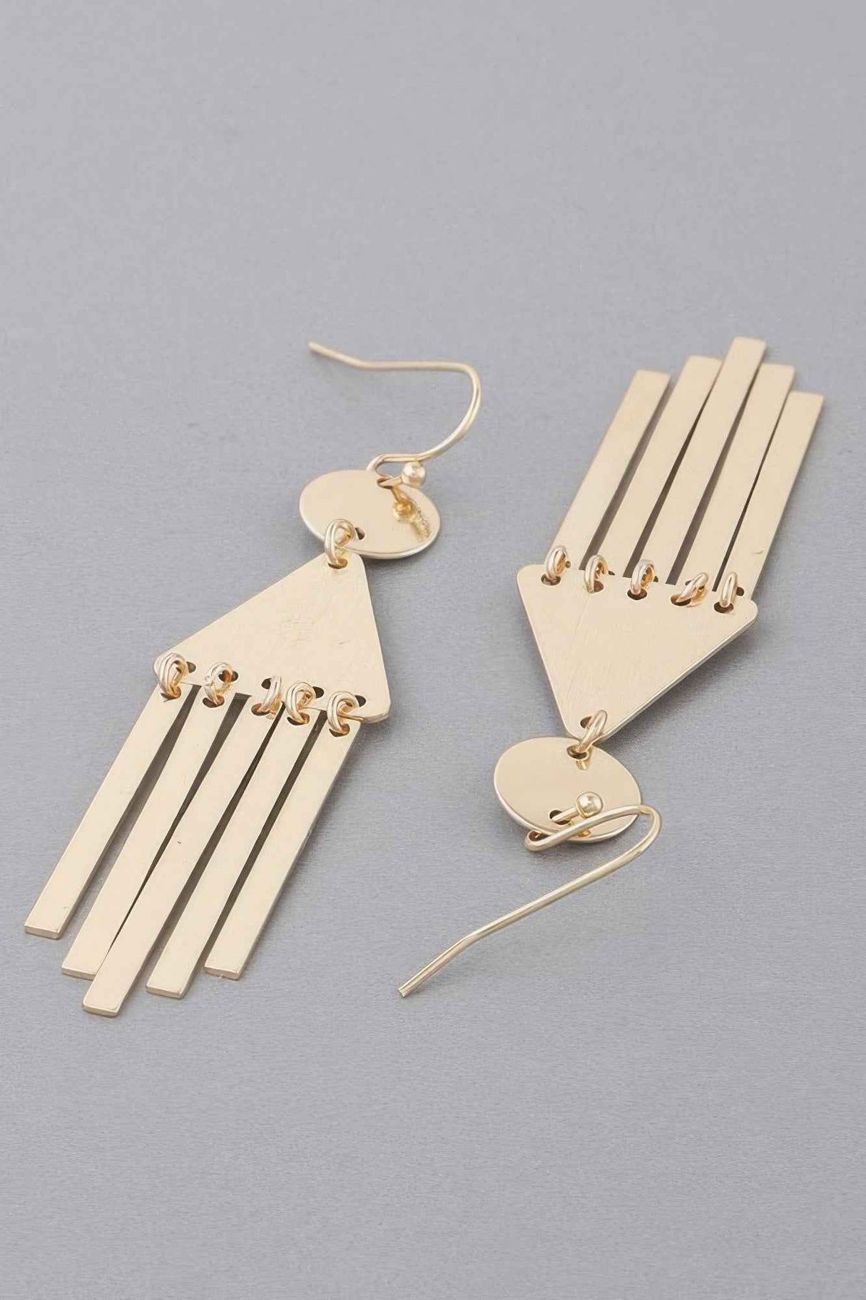 Geometric Bar Drop Earrings