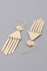 Geometric Bar Drop Earrings