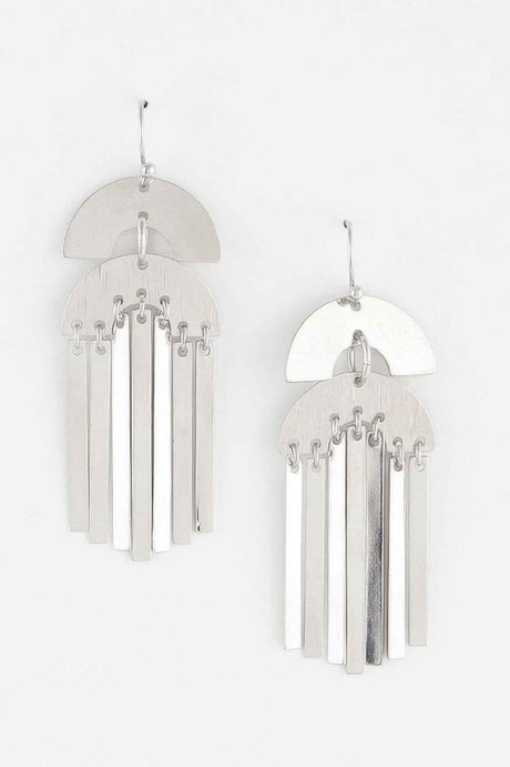 Double Arch Bar Drop Earrings