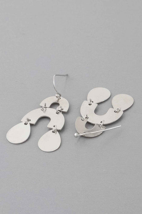 Double Arch Teardrop Earrings