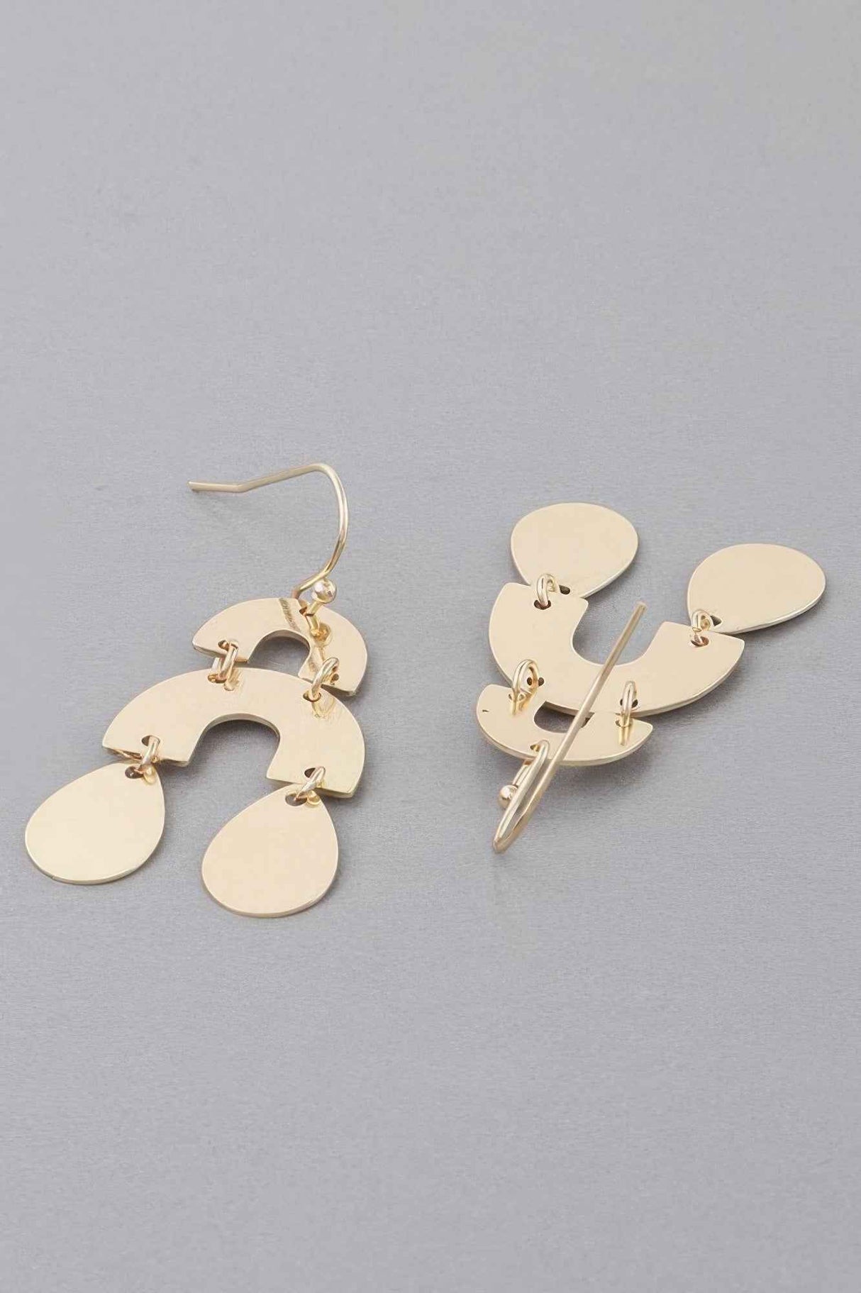 Double Arch Teardrop Earrings