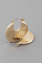 Rising Disk Hoop Earrings