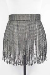 Rhinestone Fringe Belt