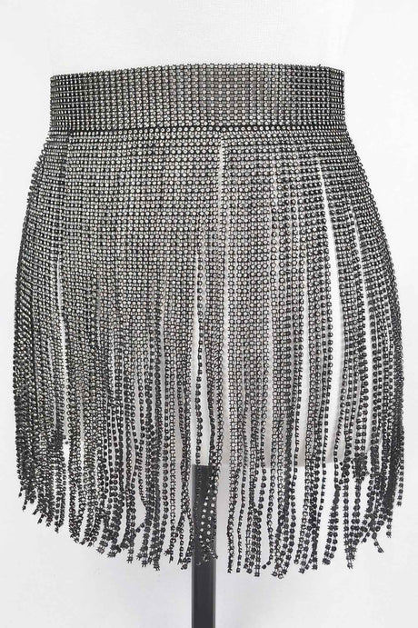 Rhinestone Fringe Belt