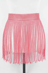 Rhinestone Fringe Belt