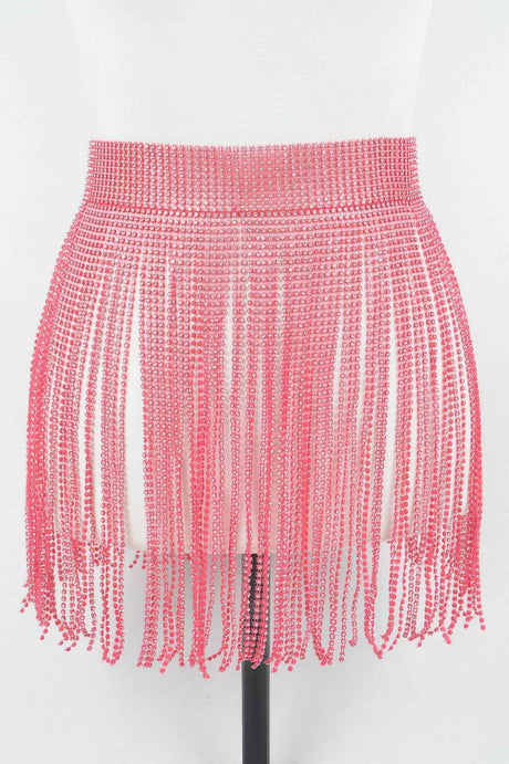 Rhinestone Fringe Belt