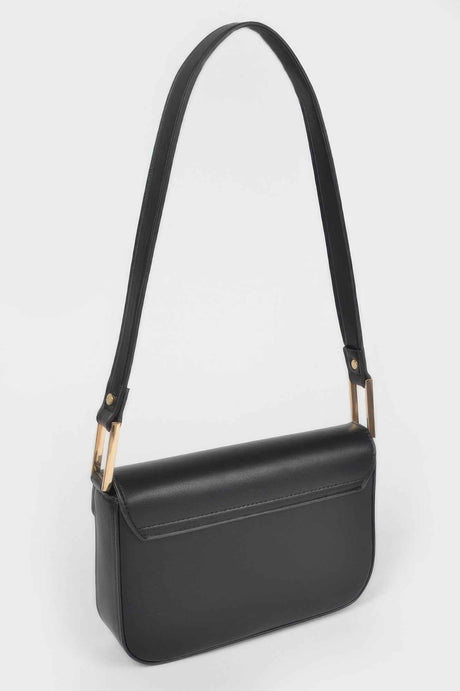Faux Leather Shoulder Bag