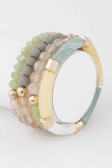 Multi Beaded Tube Bracelet