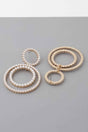 Double Jeweled Circle Earrings